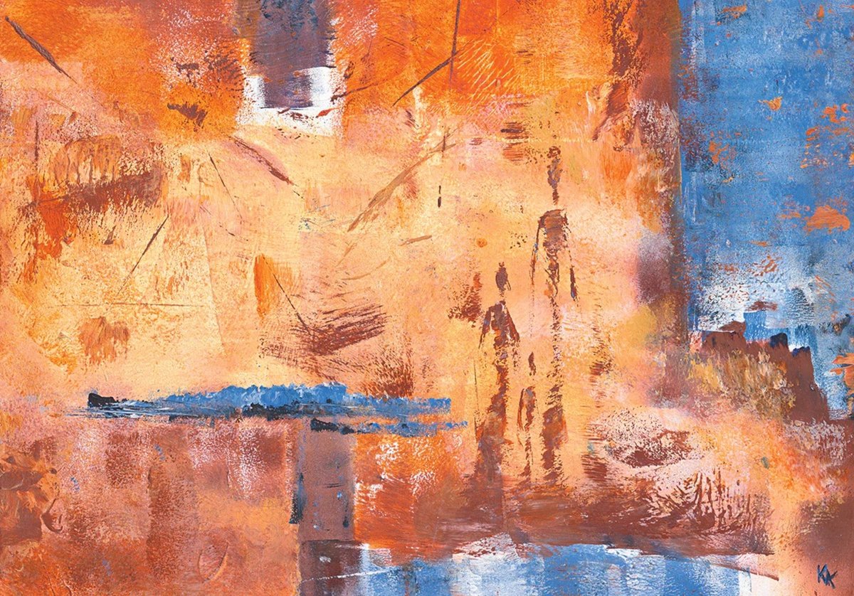 PGM Kunstdruk Kirsti Sarikaya - Kerzenmenschen I 100x70cm Divers