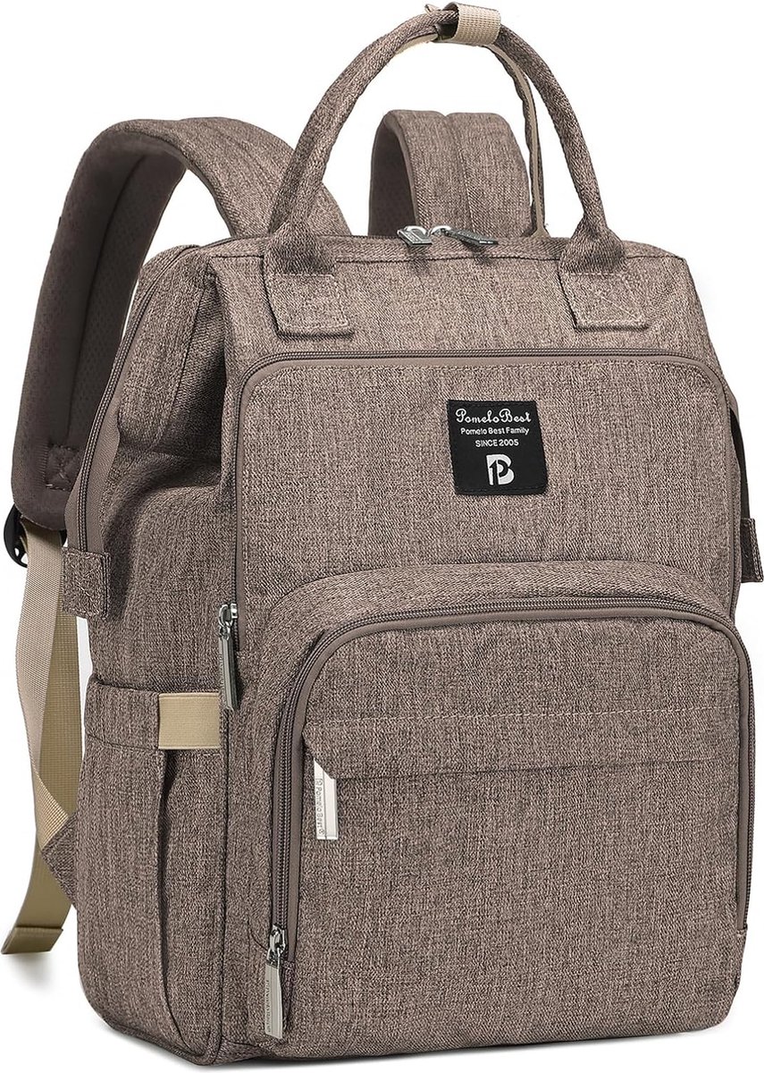Pomelo Best Luierrugzak voor baby's, stijlvolle luiertas, rugzak met