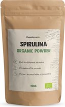 Cupplement - Spirulina Poeder 150 Gram - Biologisch - Gratis Scoops - Geen Tabletten, Capsules of Vlokken - Supplement - Superfood - Chlorella