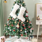 - Traditionele kerstsokken, 2 stuks, kerstkousen wit kunstbont groot 55,9 cm hangende kerstkousen gepersonaliseerd met gouden sneeuwvlok voor kerstversiering sokken (goud, 56 cm)