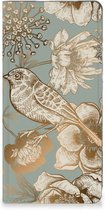 Smart Cover geschikt voor Geschikt voor OPPO Reno10 | 10 Pro Vintage Bird Flowers