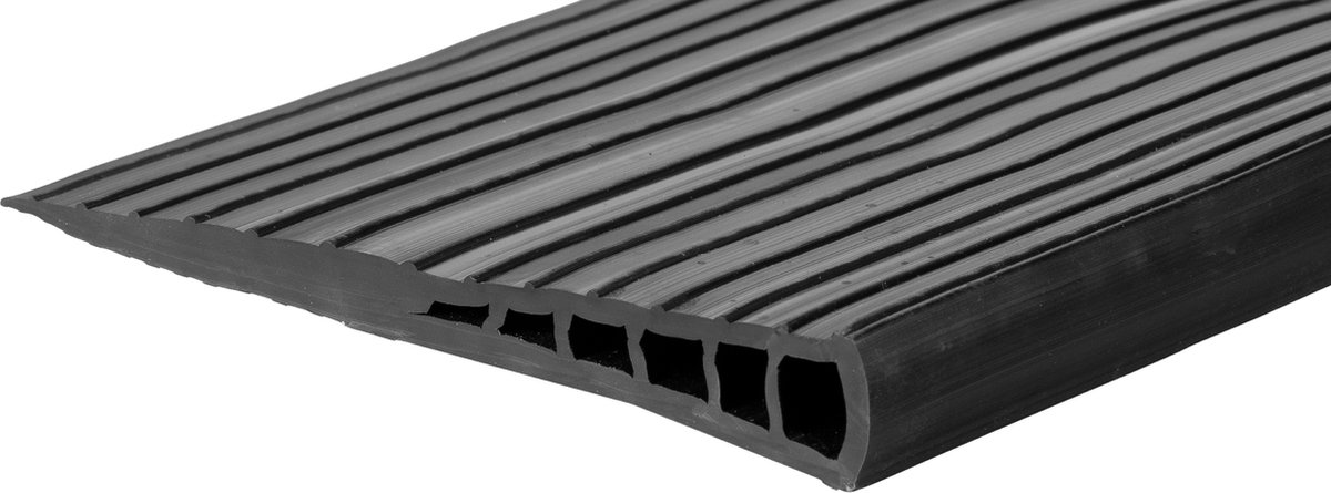 Goedkoopste Rubberen drempelhulp 2 cm - 20 mm - Antislip - Oprijplaat Drempelhelling Drempelplaat Oprijhelling - 100 cm breed
