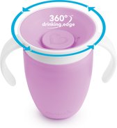 Munchkin Miracle® 360° de Originele Trainer Cup - Oefenbeker voor Baby’s - Anti-Lek Drinkbeker - 207ml - Paars