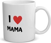 Akyol - i love mama koffiemok - theemok - Moeder - de liefste mama - moeder cadeautjes - moederdag - verjaardag - geschenk - kado - 350 ML inhoud