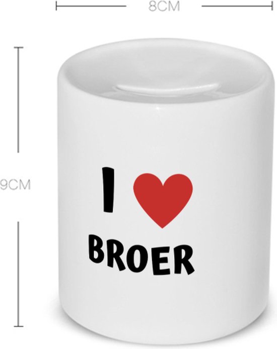 Akyol i love broer Spaarpot Broer de liefste broer verjaardag cadeautje voor... bol