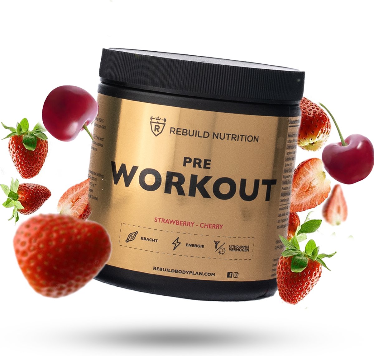 Rebuild Nutrition PreWorkout Pre Workout Per Scoop 400 mg Cafeïne