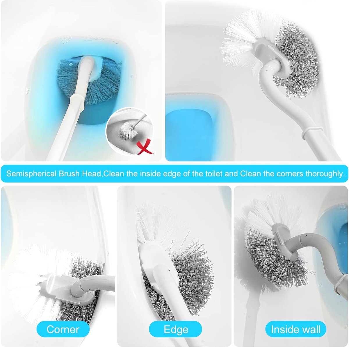 PlastiQline Toilettenbürstenhalter Kunststoff PQBrush