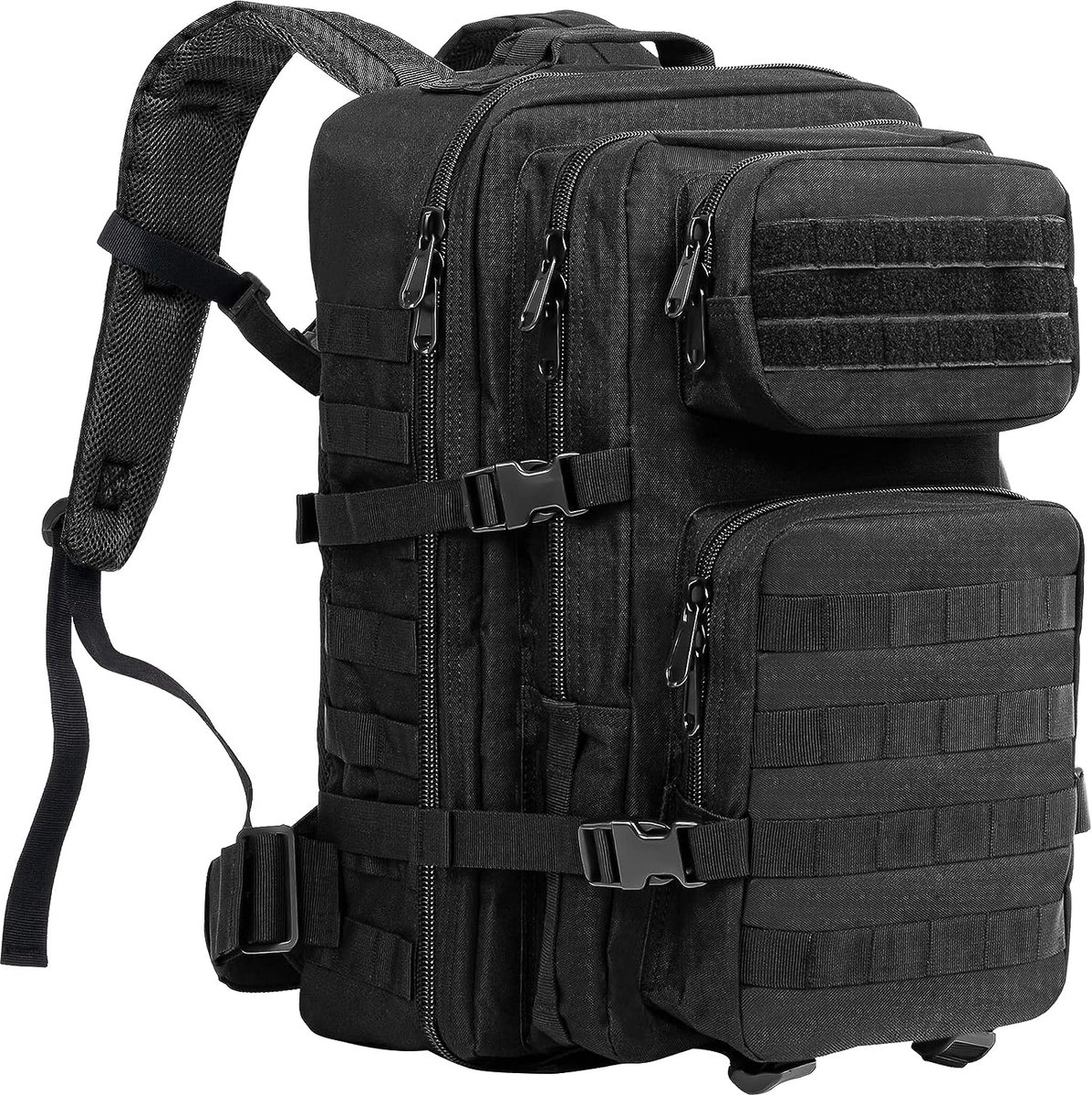 Homery Tactische Rugzak 40L – Militaire Backpack Heren & Dames – Survival Rugzak – Wandelrugzak – MOLLE Systeem – Laptopvak – Spatwaterdicht – Hiking Bag