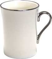 Reine Isabelle - Tasse à café en porcelaine 250ml - Wit - Collection Platinum
