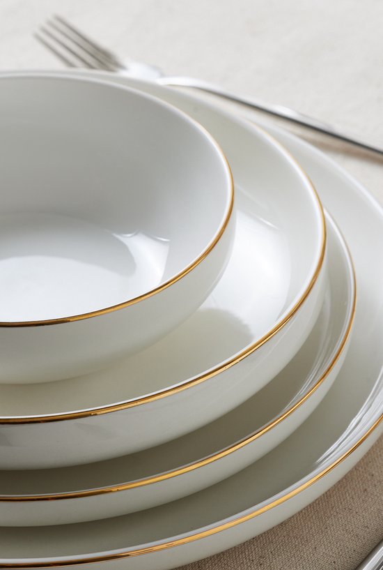 Allure voor 12 Personen Servies, 41-Delig, New Generation Bone