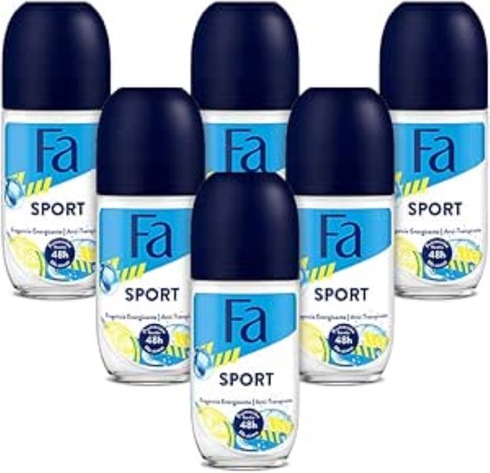 Fa Sport Deoroller - Deodorant - Voordeelverpakking - 6 x 50 ml
