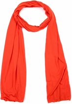 Bijoutheek Sjaal (Fashion) Effen Dun 35 CM x 200 CM Rusty Oranje