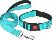 HondenLijn | honden halsband | set | lijnlengte 150 cm | 4 verschillende kleuren