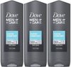 Dove Men+Care Clean Comfort Douchegel / Body & Facewash - 3 x 250 ml