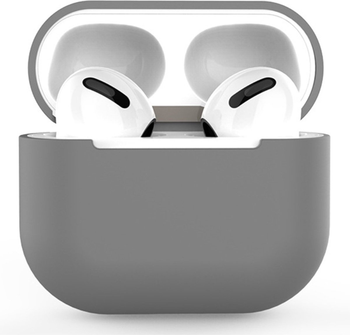 Coverup Siliconen Case - Hoesje geschikt voor Airpods 3 - Grijs
