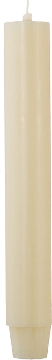 Rustik Lys - Dikke dinerkaars - Cream - 30 cm hoog - ø3,2 cm - 25 branduren - past in elke kandelaar