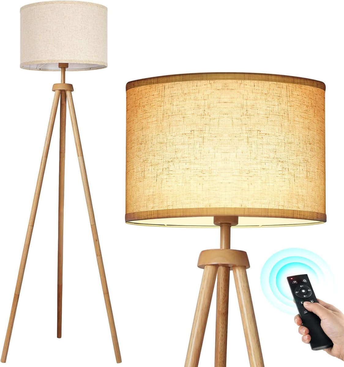 Vloerlamp voor woonkamer, led-vloerlamp, 2700 K tot 5700 K, 5 kleurtemperaturen en 5 helderheidsniveaus met 1 uur, dimbare vloerlampen met touch-bediening en afstandsbediening voor kantoor, slaapkamer Vloerlamp voor woonkamer, led-vloerlamp, 2700 K tot 5700 K, 5 kleurtemperaturen en 5 helderheidsniveaus met 1 uur, dimbare vloerlampen met touch-bediening en afstandsbediening voor kantoor, slaapkamer