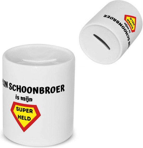 Akyol - mon beau-frère est mon super-héros Tirelire - Frère - super beau-frère - anniversaire - cadeau pour frère - articles frère - cadeau - cadeau - contenu 350 ML