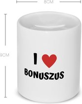 Akyol - i love bonuszus Spaarpot - Zus - de liefste bonuszus - verjaardag - cadeautje voor zus - zus artikelen - kado - geschenk - 350 ML inhoud