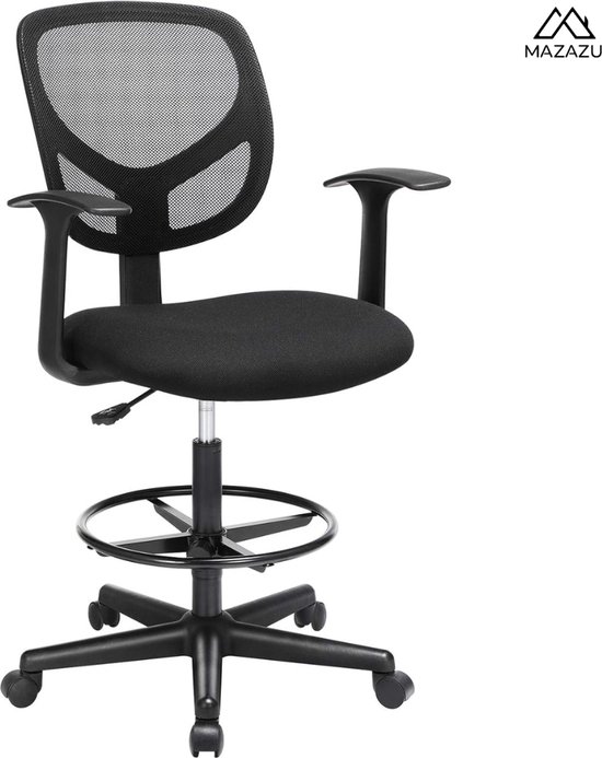 Chaise de bureau haute ergonomique SONGMICS avec accoudoir, noir | bol