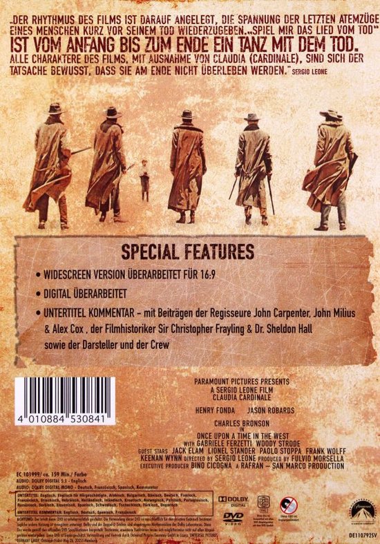 Spiel mir das Lied vom Tod (Dvd), Claudia Cardinale Dvd