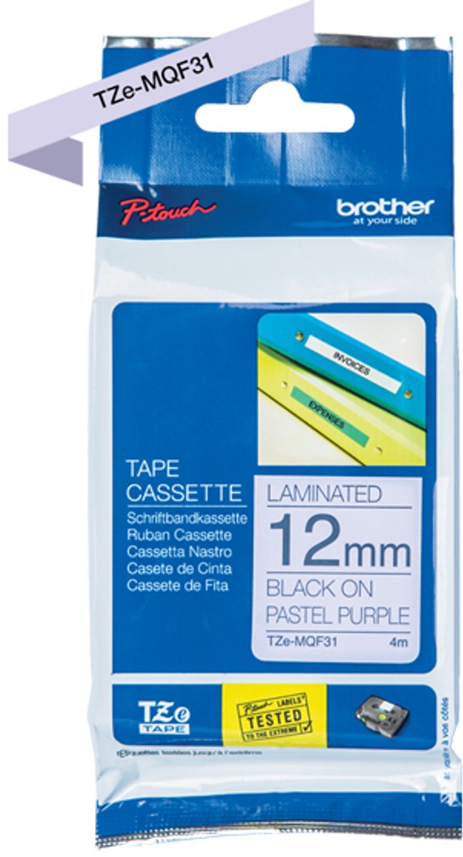 Brother TZe-MQF31 Zwart TZe labelprinter-tape