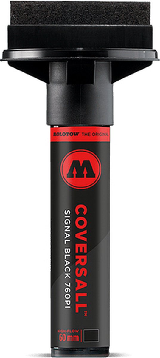 Molotow Coversall 760PI Zwarte 60mm Permanente Inkt Marker