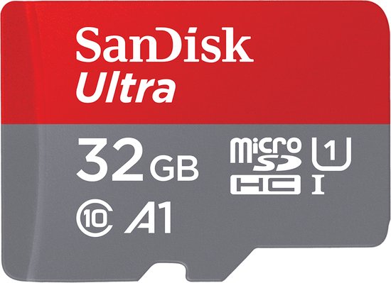 SanDisk Ultra Micro SDHC 32GB - UHS1 & A1 - met adapter - SanDisk