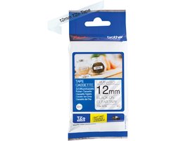Labeltape Brother TZe, TZ TZe-131S Tapekleur: Transparant Tekstkleur:Zwart 12 mm 4 m