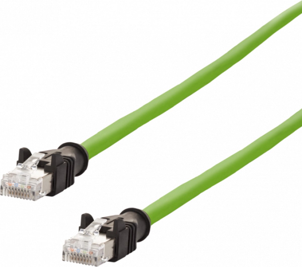 Metz Connect 142M2X55010 RJ45 Netwerkkabel, patchkabel CAT 6A S/FTP 1.00 m Groen PUR-mantel, Zuurbestendig, Ozonbestend