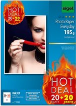 Sigel Photo Paper Everyday Hot Deal T1155 Photo Paper Din A4 40 Feuilles High Gloss