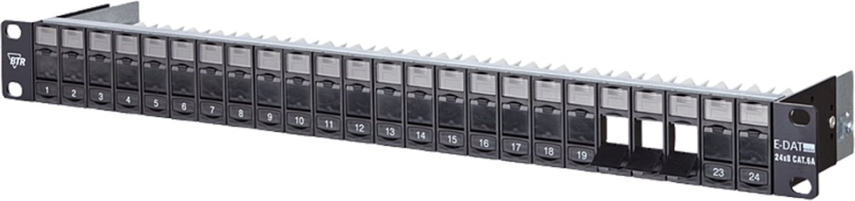 Metz Connect 130920-BK-E 24 poorten Netwerkpatchpaneel 483 mm (19) Zonder connectoren 1 HE Niet ingericht