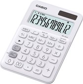 Casio MS-20UC Bureaurekenmachine werkt op zonne-energie, werkt op batterijen Wit Aantal displayposities: 12