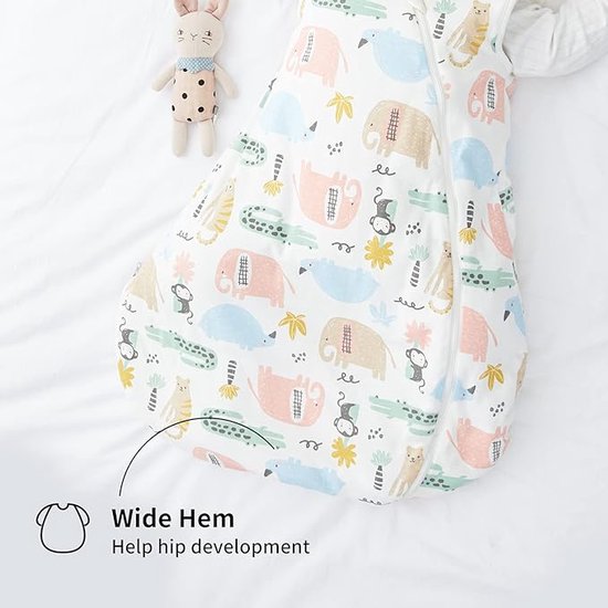 schlummersack Babyslaapzak met voeten, biologisch katoen, 2,5 TOG, 60