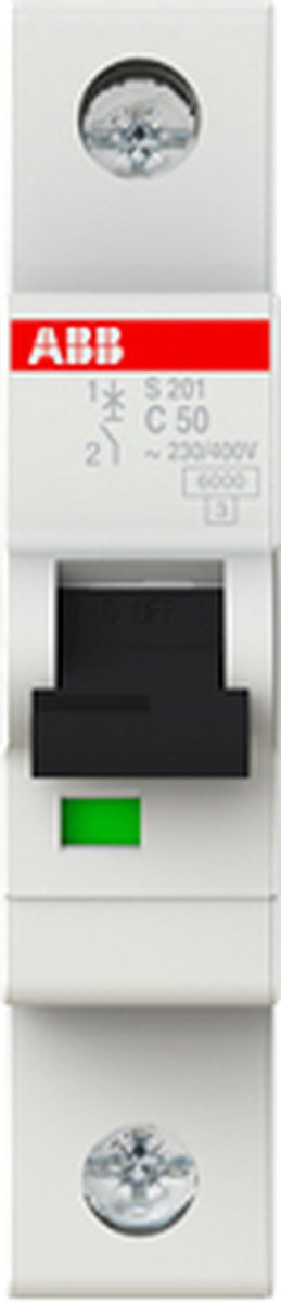 S201-C50 - Leitungsschutzschalter Char. C 50 A 1 polig