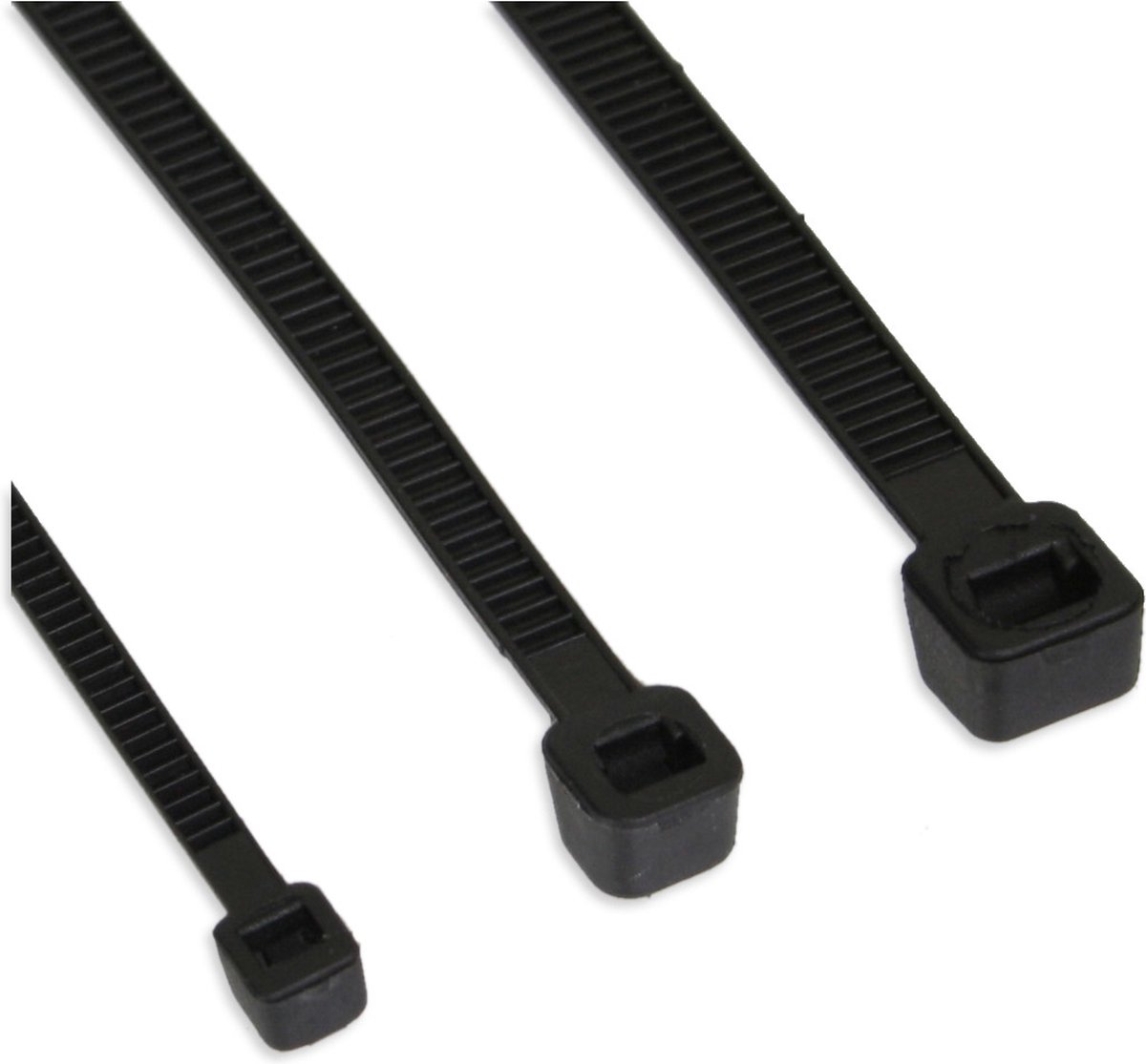 InLine Tie-wraps - 370 x 3,6mm - 100 stuks - Zwart