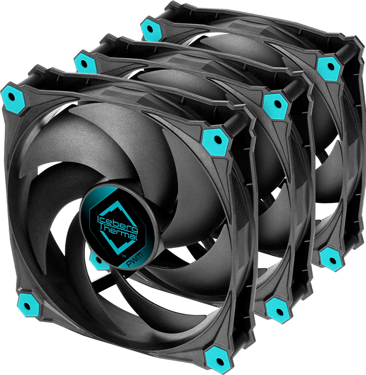 IceGALE Silent PWM-120mm Black (3er Pack)*