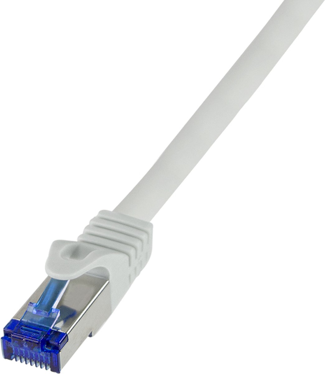 LogiLink C6A012S netwerkkabel Grijs 0,25 m Cat6a S/FTP (S-STP)