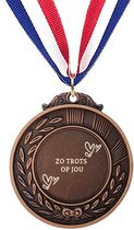 Akyol - zo trots op jou medaille bronskleuring - Zo trots op jou - zo trots op jou cadeau geschenk compliment - zo trots op jou cadeau geschenk compliment