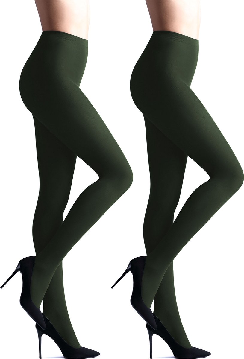 Giulia - Samba 40den (Multipack) Opaque Panty - Groen - M