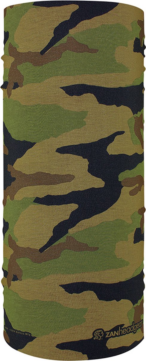 ZAN Headgear Motorkol - Nekwarmer Motor - Nek Warmer - Nekwarmer Heren - Woodland Camo