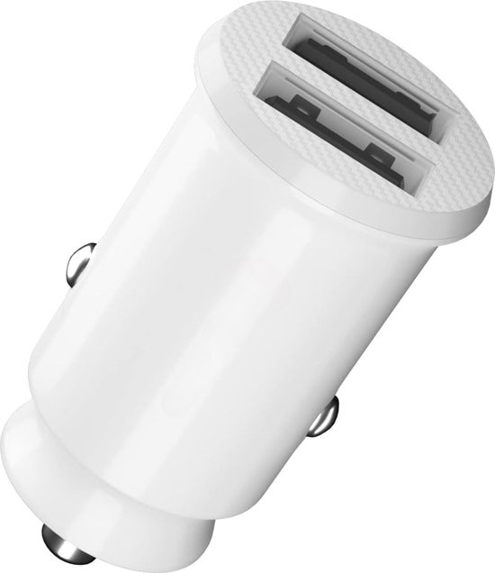 Autolader USB 2 Poorten – Auto Oplader USB – Auto Lader – Sigarettenaansteker USB oplader auto – Zeer compact – 2.4A – Universeel