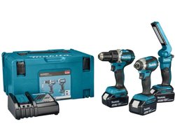 Makita DLX3090TJ Accu Combiset DTD153+DDF484+DML801 18V 5.0Ah in Mbox - 3-delig