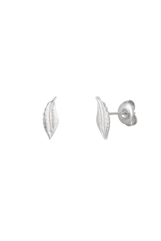 Ear plug feather - Yehwang - Studs - Zilver - 1,20 x 0,45 cm - Stainless Steel