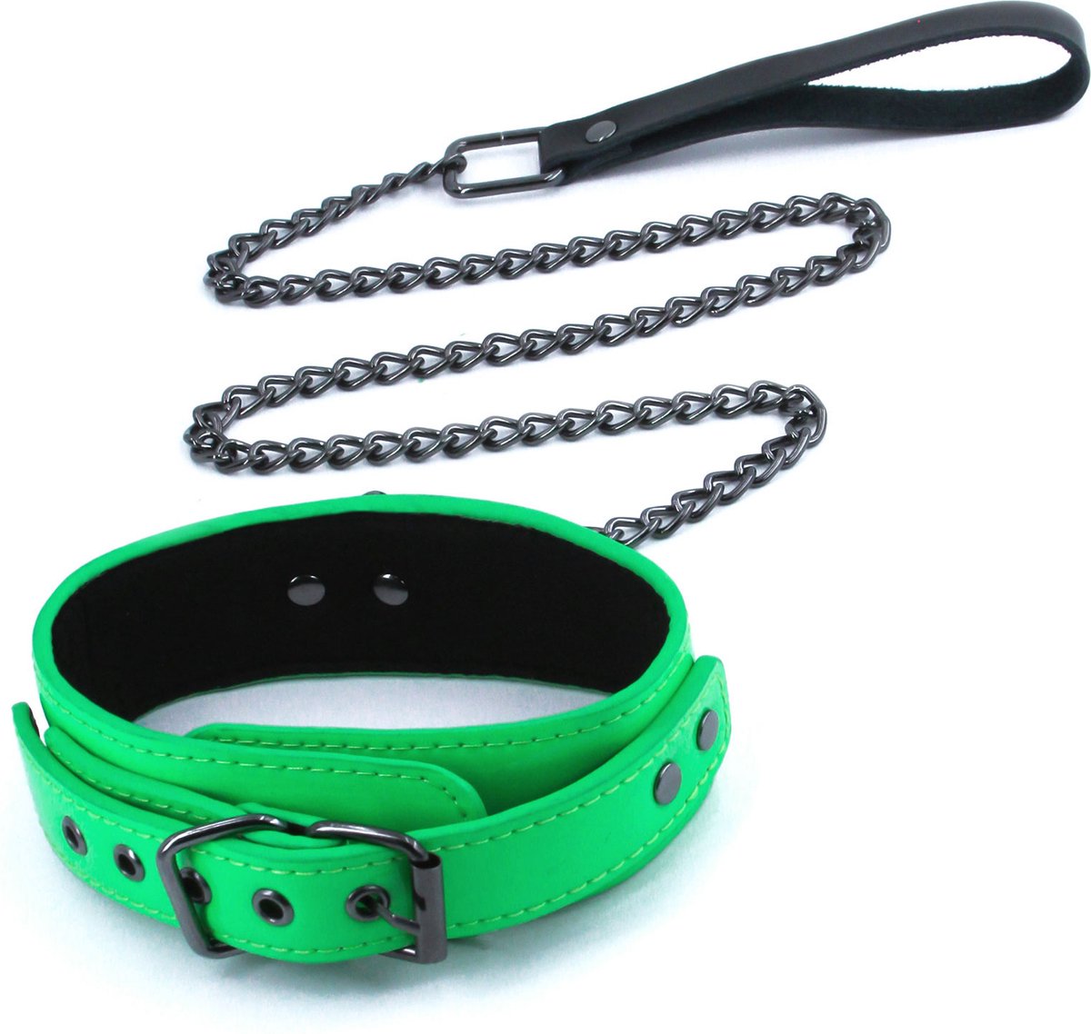 Goedkoopste Bondageset Electra Collar Leash Groen