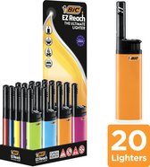 BIC EZ Reach lighter - kaarsen aansteker - Electronische aansteker met lange hals - Verschillende kleuren- Tray 20 stuks