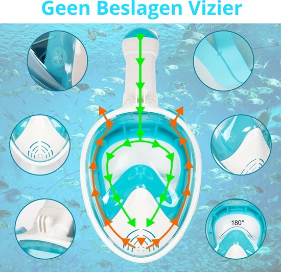 Beste snorkelmasker volledig gezicht | Test, Voor- en Nadelen en Tips