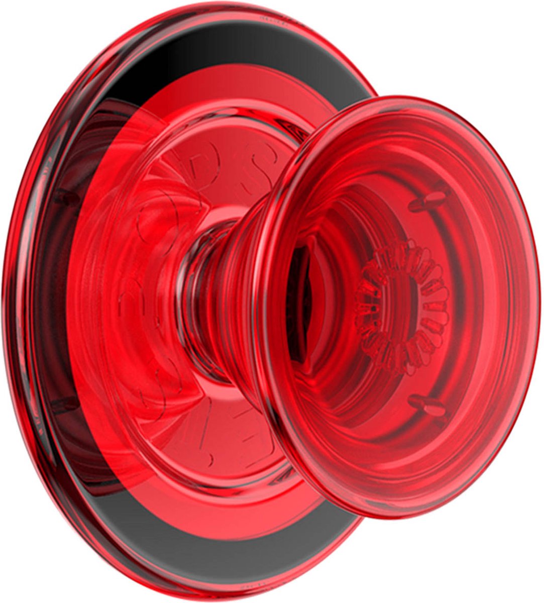 PopSockets PopGrip MagSafe Round - Translucent Danger Red