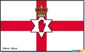 *** Noord Ierland Vlag 90x150cm - Vlag Noord-Ierse - van Heble® ***