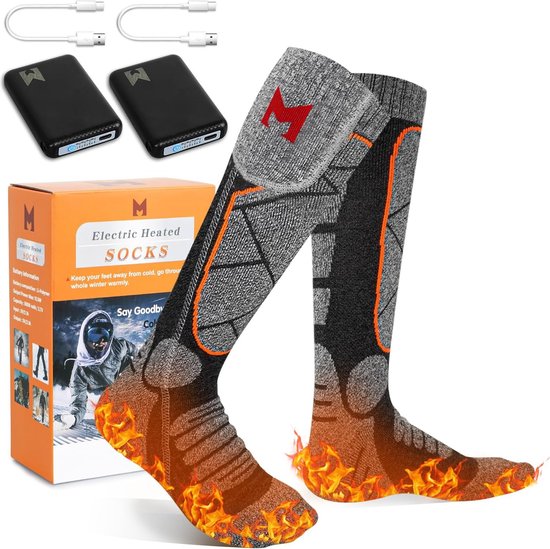 Chaussettes thermiques auto-chauffantes pour homme et femme, 1/2 paires,  idéales pour le Ski en